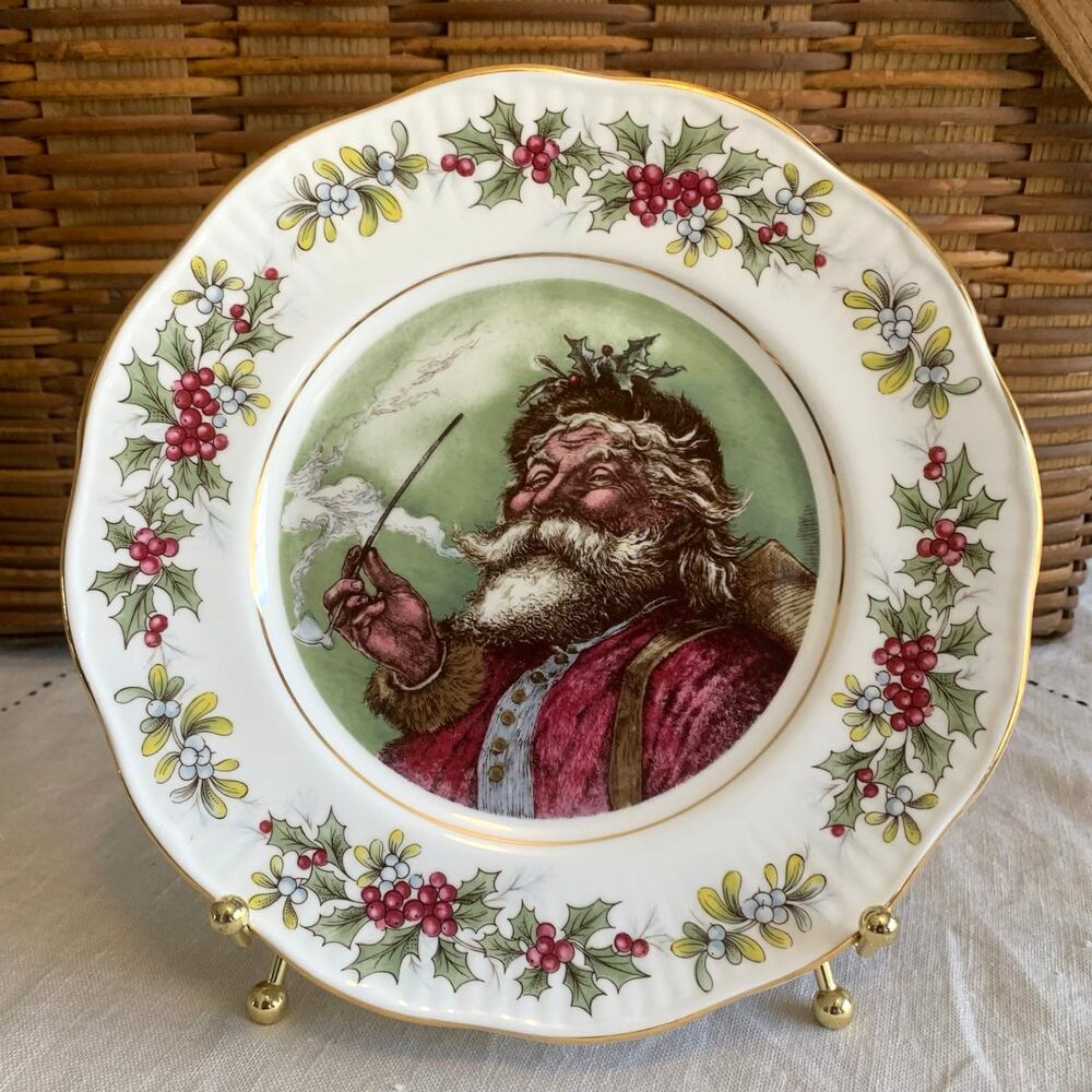 Rosina China Co. Ltd Vintage Old St Nicholas Salad Plate Queen's Fine Bone China